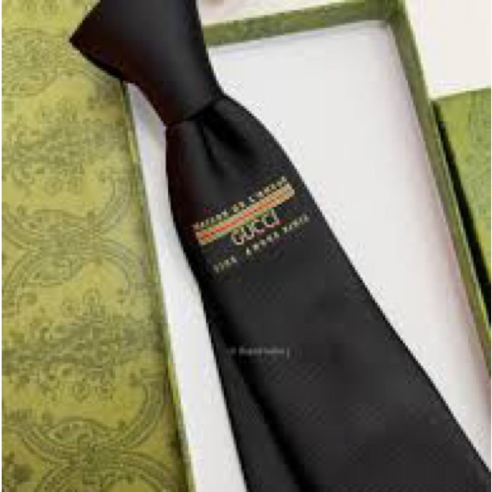 Gucci Classic Black Necktie